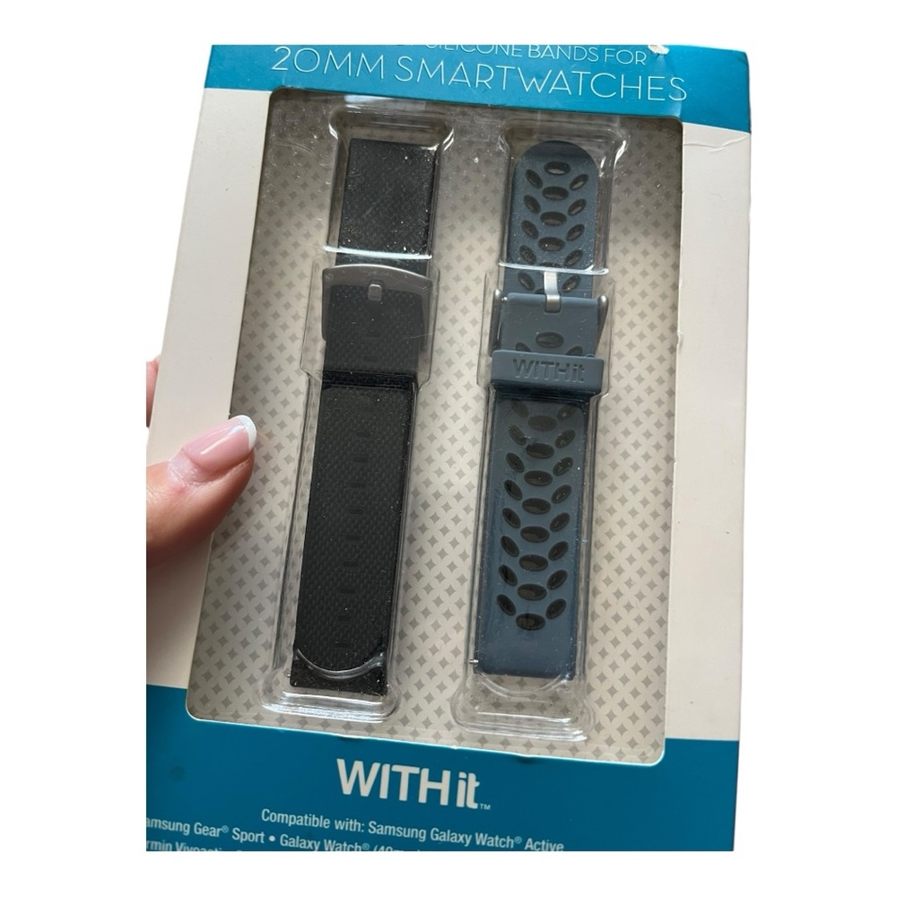 Pack of 2 20MM smart watch bands new in package